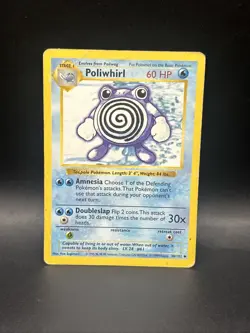 Poliwhirl Shadowless Base Set Pokemon TCG 38/102 Unlimited Uncommon D1 - Image 1