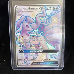 Pokemon Alolan Ninetales GX SV53/SV94 TCG Full Art Holo - Image 1