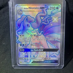 Pokemon Alolan Ninetales GX SV53/SV94 TCG Full Art Holo - Image 2