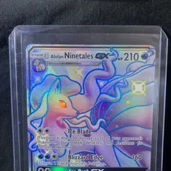 Pokemon Alolan Ninetales GX SV53/SV94 TCG Full Art Holo - Image 3