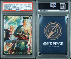 2026 One Piece Roronoa Zoro PRB02-006 The Azure Sea's Seven Foil Psa 10 - Image 3