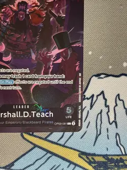 One Piece Marshall.D.Teach OP09-081 Leader English 2nd Anniversary Promo - Image 5