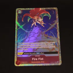 Fire Fist Alternate - OP05-019 - Art Foil - NM - One Piece TCG - Image 1