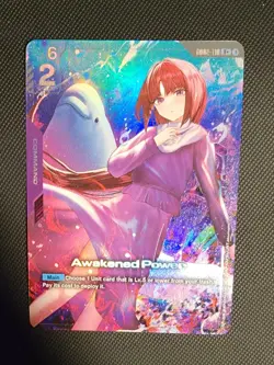 Gundam TCG Card Game Dual Impact GD02-110 R+ Awakened Power Alt Art Rare - Image 1