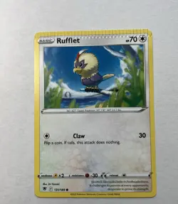 Rufflet Error Card Top CrimpedCommon Astral Radiance 131/189 NM English Pokemon - Image 1