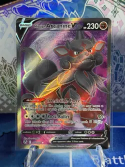 Pokemon Silver Tempest Hisuian Arcanine V Ultra Rare Card 179/195 - Image 3