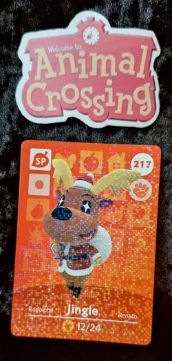 Animal Crossing Nintendo Amiibo Card Jingle #217 Foil Authentic - Image 1