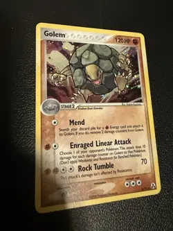 Pokemon Card Golem Holo Rare 6/92 EX Legend Maker 156 NM - Image 2