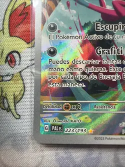 Spanish Pokemon Card Grafaiai 223/193 -Paldea Evolved - Illustration Rare - Holo - Image 5