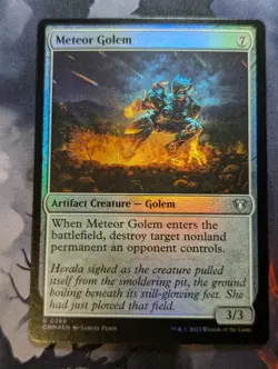 Meteor Golem - MTG - CMM - 0399 - Foil - Image 1