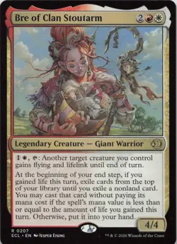 Bre of Clan Stoutarm R Lorwyn Eclipsed 207 - LP MTG - Image 1