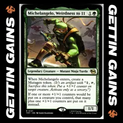 Michelangelo, Weirdness To 11 - 0121 - R - Non-Foil - TMNT - MTG - NM/M - Image 1