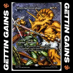 Silverclad Ferocidons - 0009 - M - Non-Foil - Borderless - TMNT - MTG - NM/M - Image 1