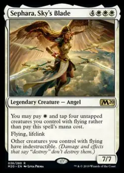 1x SEPHARA, SKY'S BLADE - Angel - MTG - m20 - Magic The Gathering - Image 1