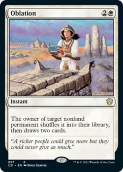 x1 Oblation R MTG Commander 2021 M/NM, English - Image 1