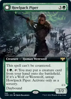 Extended Howlpack Piper // Wildsong Howler - 392 - Rare Crimson Vow - Image 1