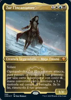MTG ZUR THE ENCHANTER FOIL ITALIAN EXC - ZUR L'INCANTATORE - CMR-X IT - MAGIC - Image 1