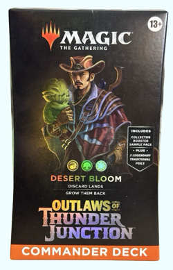 NEW! MTG, Outlaws of Thunder Junction Commander Deck Desert Bloom - Image 1