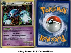 2010 Pokemon, HGSS Unleashed, #4/95 Metagross, Holo Rare - Image 1