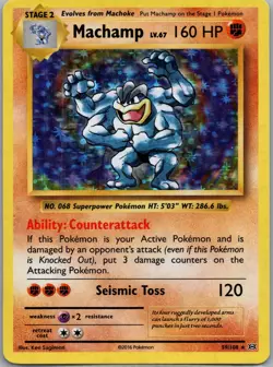 Pokemon XY - Evolutions #59/108 Machamp Holo LP - Image 1