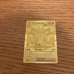 Pokemon M Mega Lucario EX Gold Ultra Secret Rare 188/132 Holo Pack Fresh gem - Image 5