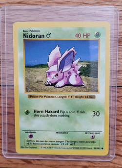 Pokemon TCG - Nidoran M- 055/102 Base Set (Shadowless) Regular - Image 1