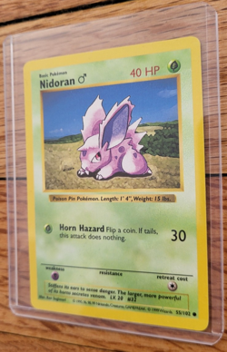 Pokemon TCG - Nidoran M- 055/102 Base Set (Shadowless) Regular - Image 2