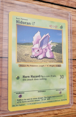 Pokemon TCG - Nidoran M- 055/102 Base Set (Shadowless) Regular - Image 3