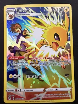 Jolteon TG04/TG30 SWSH: Brilliant Stars Trainer Gallery Holo Pokemon - Image 1