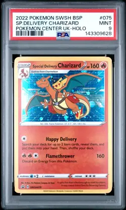 2022 PSA 9 Pokemon SWSH075 Special Delivery Charizard - Image 1
