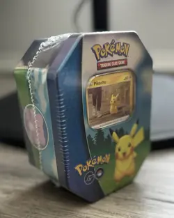 Pokemon TCG Pokemon GO Tin – Pikachu – Factory Sealed New - Image 2