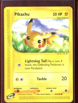 Pikachu Expedition 124/165 LP Non-Holo E-Series Pokemon - Image 3