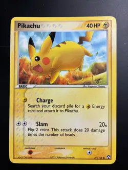 Pokemon Pikachu 57/108 Ex Power Keepers Non Holo - Near Mint - Image 1