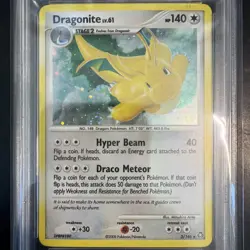 Dragonite 2/146 Legends Awakened Holo Pokemon 2008 PSA 8 - Image 2