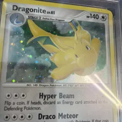 Dragonite 2/146 Legends Awakened Holo Pokemon 2008 PSA 8 - Image 3