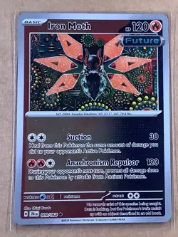 2024 Pokemon Shrouded Fable - 9/64 Iron Moth Reverse Holo - LP - Image 1