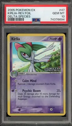 Pokemon Kirlia EX Delta Species Reverse Holo #47 PSA 10 Gem Mint - Image 1