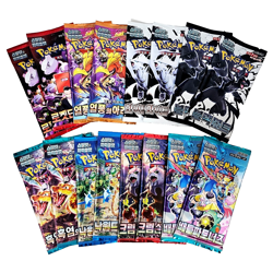 16 PACKS Pokemon Cards Booster Variety Set Bundle KOREAN Black Bolt White Flare - Image 1