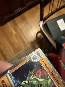 Pokemon TCG Team Rockets Tyranitar Card 096/182 Pokemon Center LP Factory Error - Image 3