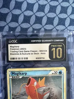 Pokemon Magikarp 006/034 Trading Card Game Classic Holo CGC Pristine 10 - Image 3