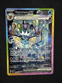 Pokemon TCG Vaporeon EX Prismatic Evolutions Special Illustration Card 149/131 - Image 1