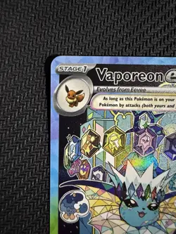 Pokemon TCG Vaporeon EX Prismatic Evolutions Special Illustration Card 149/131 - Image 3