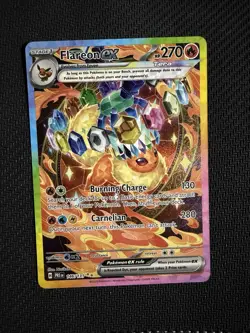Pokemon TCG Flareon EX Prismatic Evolutions Card 146/131 Sir Illustration Rare - Image 1