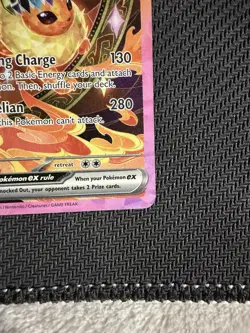 Pokemon TCG Flareon EX Prismatic Evolutions Card 146/131 Sir Illustration Rare - Image 5