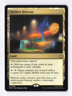 Hidden Hideout 0043 (R) MTG Commander Teenage Mutant Ninja Turtles (TMC) - Image 1