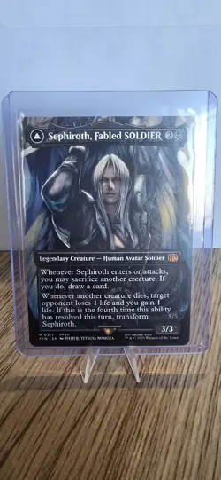 Magic the Gathering Sephiroth Fabled Soldier Borderless Non Foil Near Mint - Image 3