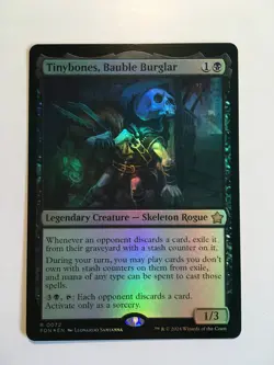 MTG Tinybones Bauble Burglar Foil , Foundations - NM Pack Fresh - Image 1