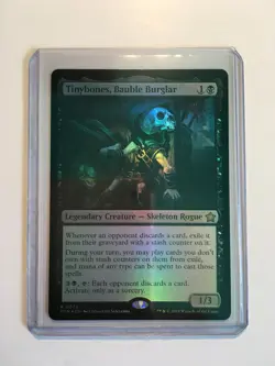 MTG Tinybones Bauble Burglar Foil , Foundations - NM Pack Fresh - Image 3