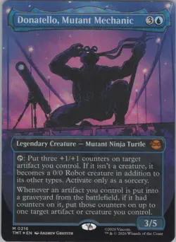 Foil Donatello, Mutant Mechanic (Borderless) M Teenage Mutant Ninja Turtl 216 NM - Image 1