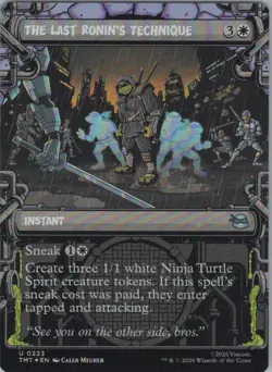 Foil The Last Ronin's Technique (Showcase) U Teenage Mutant Ninja Turtles 223 NM - Image 1